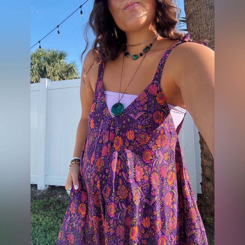 NWT Gardenbelle Indie Flow Floral Silk Jumpsuit in Candi Dreams
